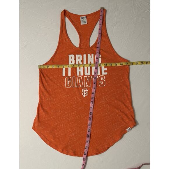 PINK Victoria Secret SAN FRANCISCO GIANTS Size M TANK TOP BRING IT HOME GIANTS - Picture 3 of 4